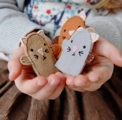 Kitten Finger Puppets DIY Craft Kit