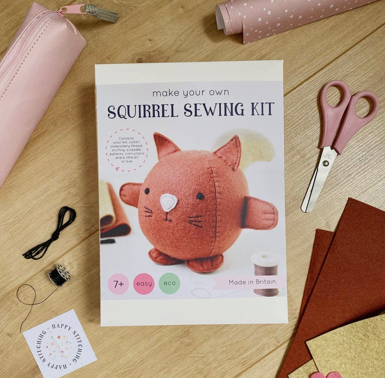 Squirrel DIY Sewing Kit